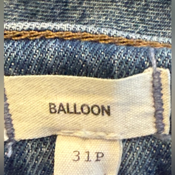 Madewell Balloon Jeans Women Sz 31 P Denim Blue Gently Worn - Picture 7 of 14